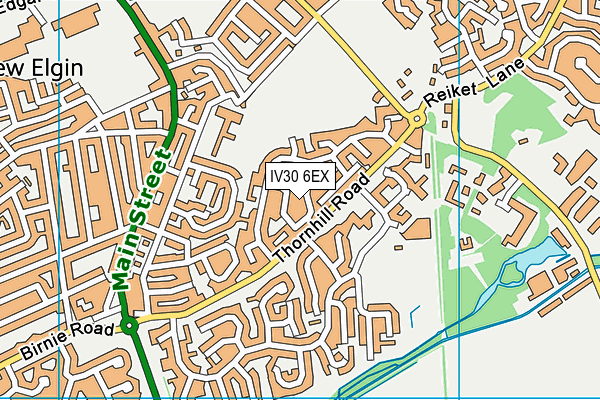 IV30 6EX map - OS VectorMap District (Ordnance Survey)