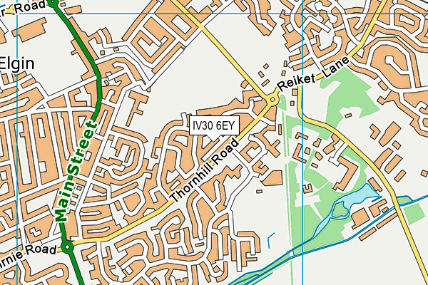IV30 6EY map - OS VectorMap District (Ordnance Survey)