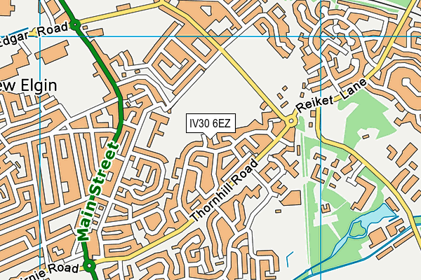 IV30 6EZ map - OS VectorMap District (Ordnance Survey)
