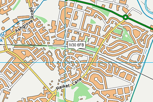 IV30 6FB map - OS VectorMap District (Ordnance Survey)