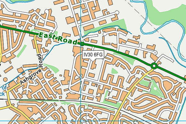 IV30 6FG map - OS VectorMap District (Ordnance Survey)
