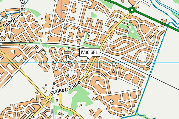 IV30 6FL map - OS VectorMap District (Ordnance Survey)