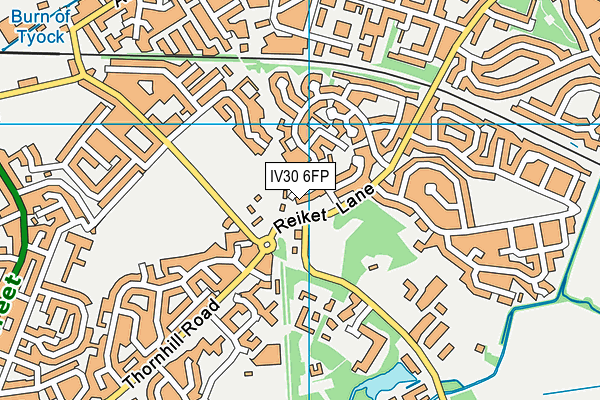 IV30 6FP map - OS VectorMap District (Ordnance Survey)