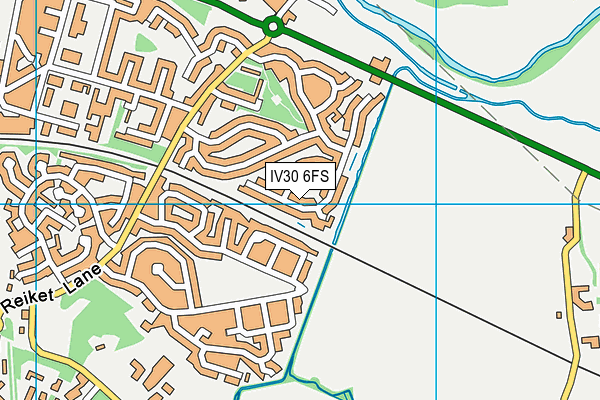 IV30 6FS map - OS VectorMap District (Ordnance Survey)