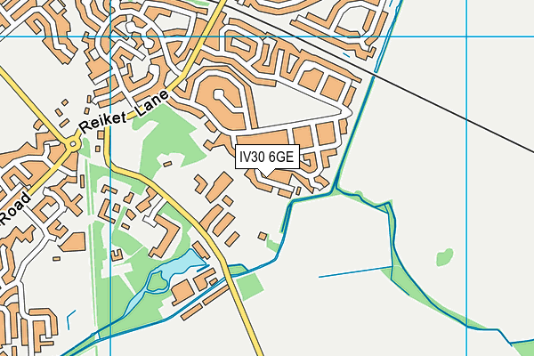 IV30 6GE map - OS VectorMap District (Ordnance Survey)
