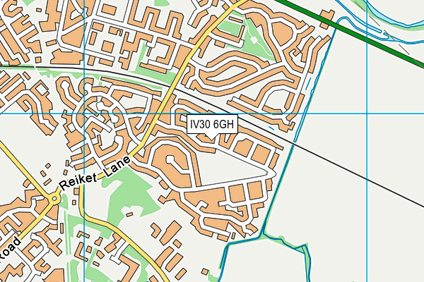IV30 6GH map - OS VectorMap District (Ordnance Survey)