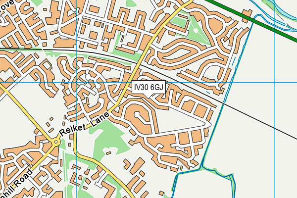 IV30 6GJ map - OS VectorMap District (Ordnance Survey)