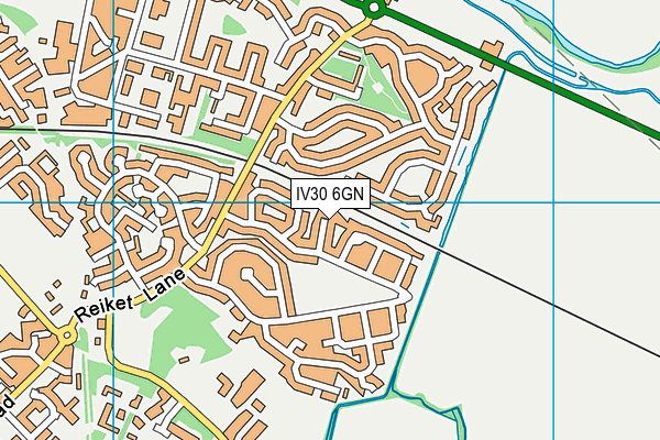 IV30 6GN map - OS VectorMap District (Ordnance Survey)