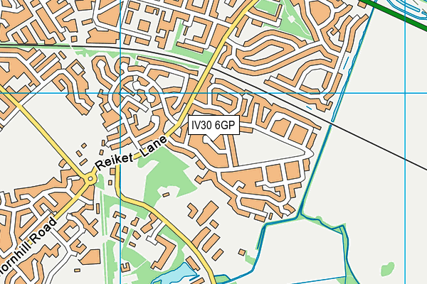 IV30 6GP map - OS VectorMap District (Ordnance Survey)