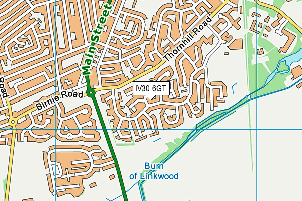 IV30 6GT map - OS VectorMap District (Ordnance Survey)