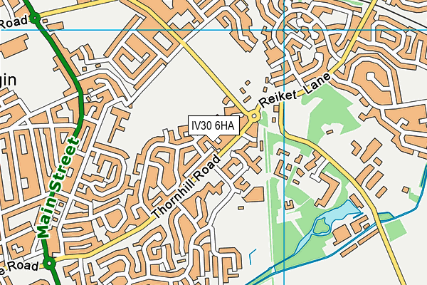 IV30 6HA map - OS VectorMap District (Ordnance Survey)