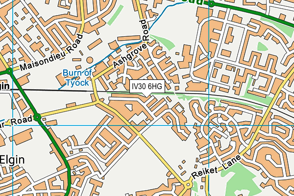 IV30 6HG map - OS VectorMap District (Ordnance Survey)