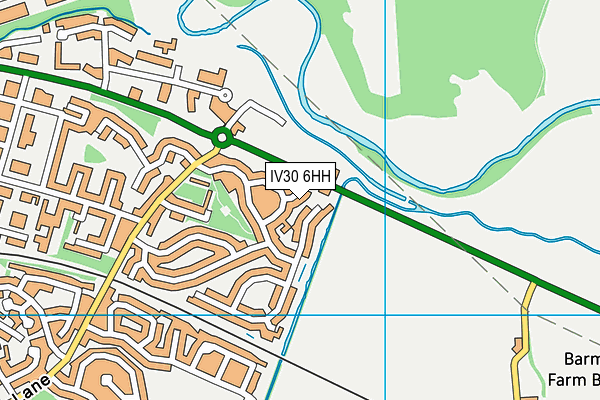 IV30 6HH map - OS VectorMap District (Ordnance Survey)