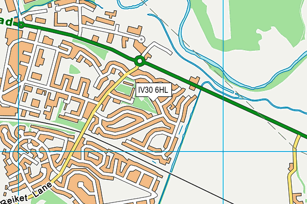 IV30 6HL map - OS VectorMap District (Ordnance Survey)