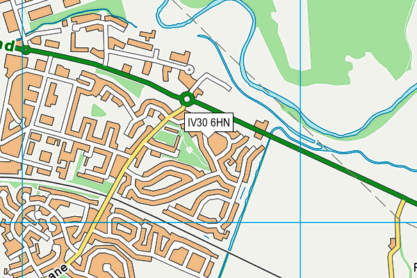 IV30 6HN map - OS VectorMap District (Ordnance Survey)