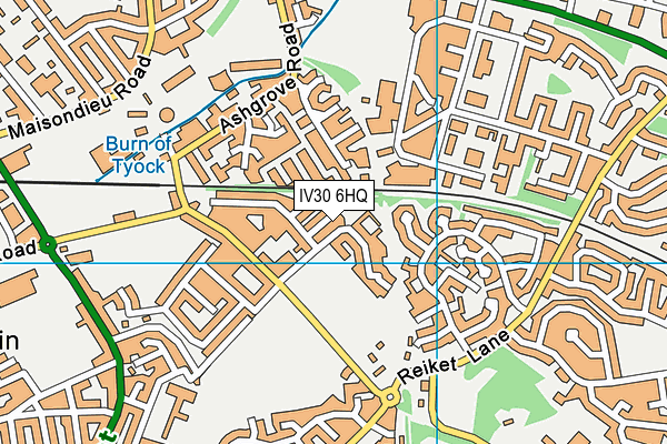 IV30 6HQ map - OS VectorMap District (Ordnance Survey)