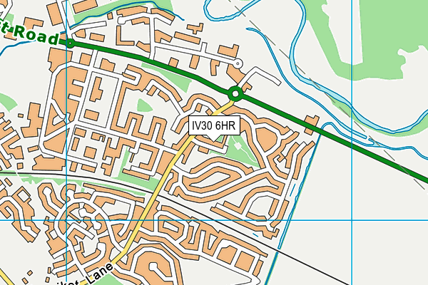 IV30 6HR map - OS VectorMap District (Ordnance Survey)