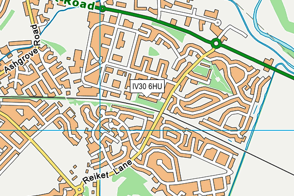 IV30 6HU map - OS VectorMap District (Ordnance Survey)