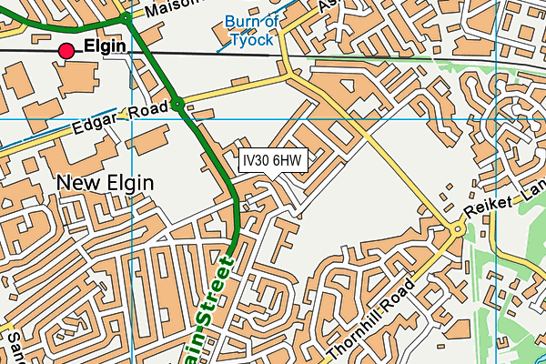 IV30 6HW map - OS VectorMap District (Ordnance Survey)