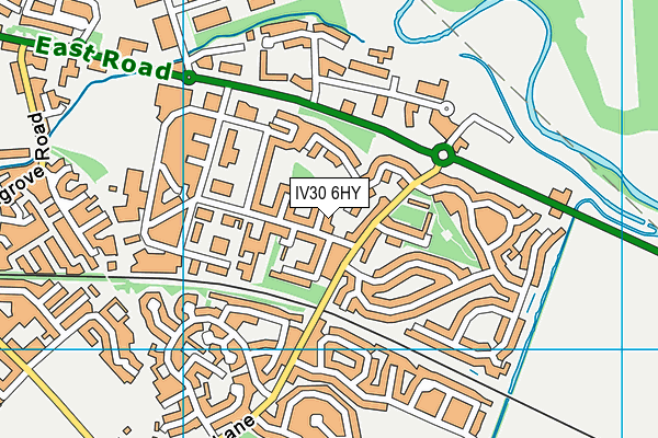 IV30 6HY map - OS VectorMap District (Ordnance Survey)