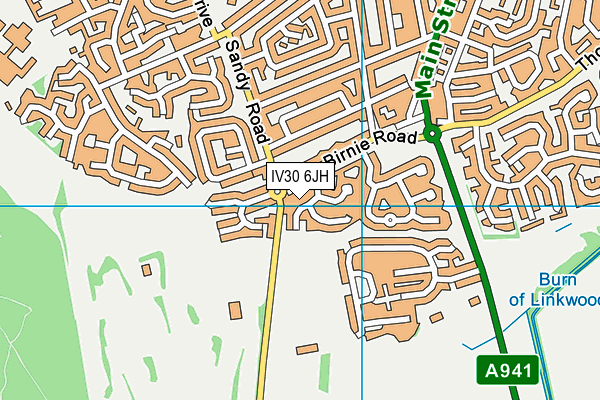 Map of MILNE ELGIN LTD at district scale