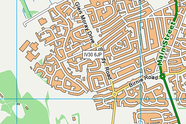 IV30 6JP map - OS VectorMap District (Ordnance Survey)