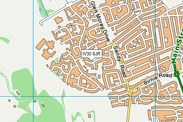 IV30 6JR map - OS VectorMap District (Ordnance Survey)