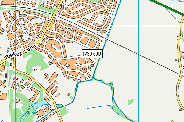 IV30 6JU map - OS VectorMap District (Ordnance Survey)