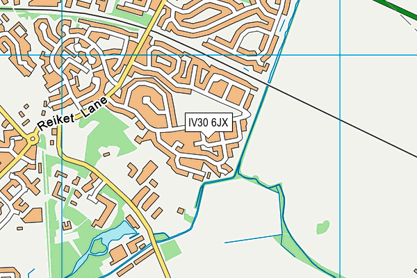 IV30 6JX map - OS VectorMap District (Ordnance Survey)