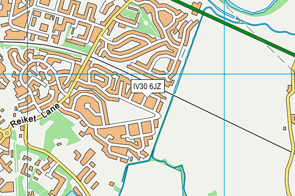 IV30 6JZ map - OS VectorMap District (Ordnance Survey)