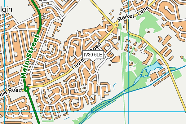 IV30 6LE map - OS VectorMap District (Ordnance Survey)