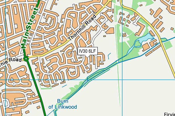 IV30 6LF map - OS VectorMap District (Ordnance Survey)