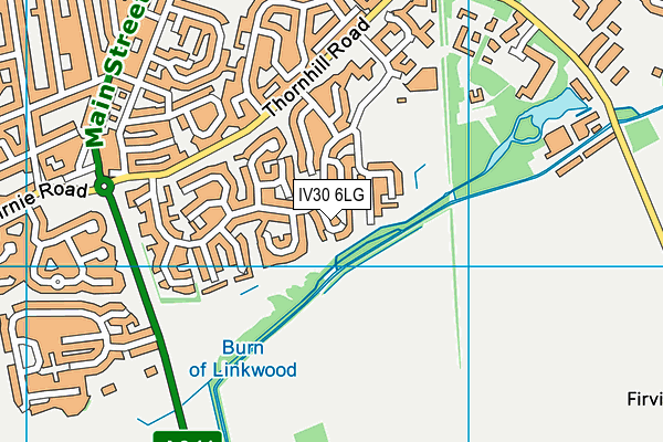 IV30 6LG map - OS VectorMap District (Ordnance Survey)