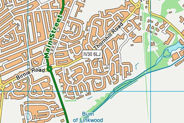 IV30 6LJ map - OS VectorMap District (Ordnance Survey)
