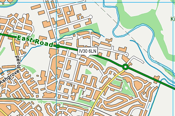 IV30 6LN map - OS VectorMap District (Ordnance Survey)