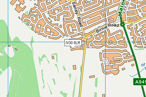 IV30 6LR map - OS VectorMap District (Ordnance Survey)