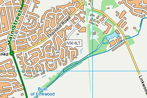 IV30 6LT map - OS VectorMap District (Ordnance Survey)