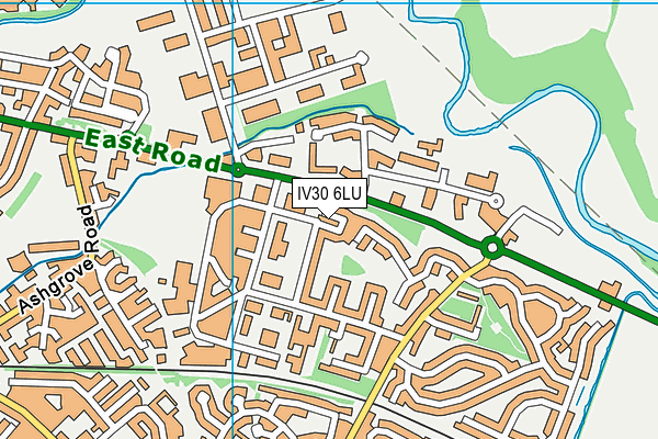 IV30 6LU map - OS VectorMap District (Ordnance Survey)