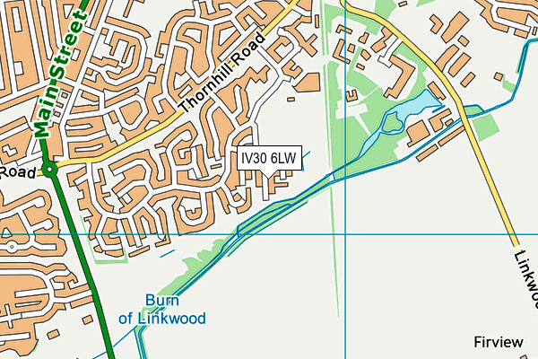 IV30 6LW map - OS VectorMap District (Ordnance Survey)