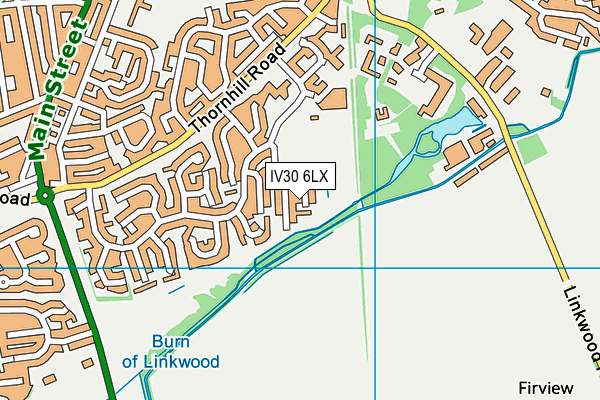 IV30 6LX map - OS VectorMap District (Ordnance Survey)