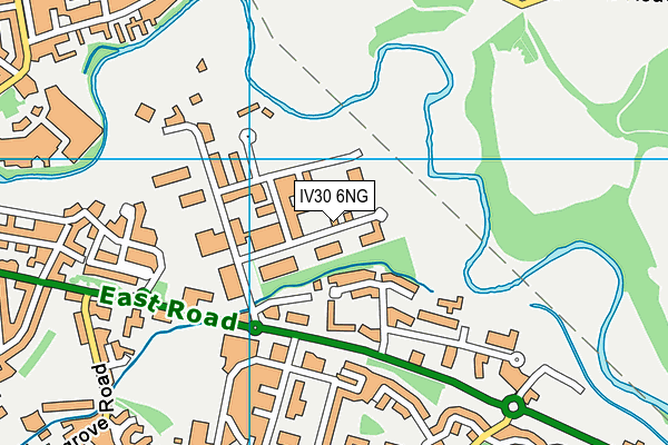 IV30 6NG map - OS VectorMap District (Ordnance Survey)
