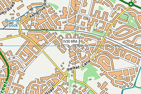 IV30 6RA map - OS VectorMap District (Ordnance Survey)