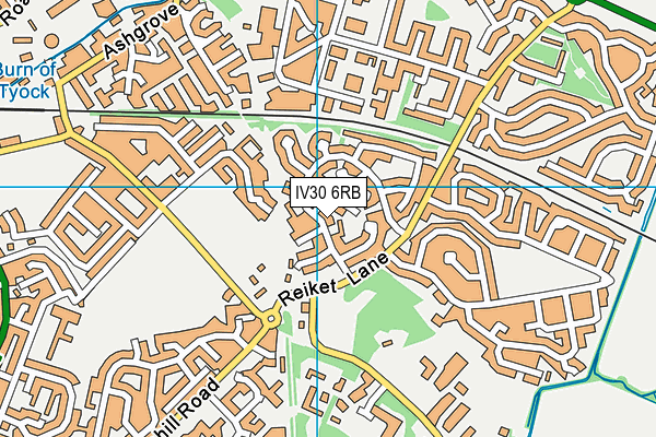 IV30 6RB map - OS VectorMap District (Ordnance Survey)