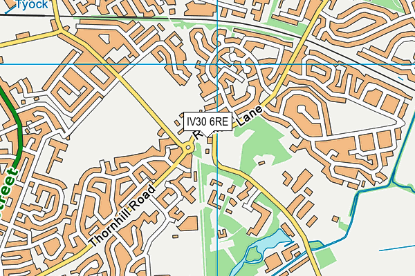 IV30 6RE map - OS VectorMap District (Ordnance Survey)