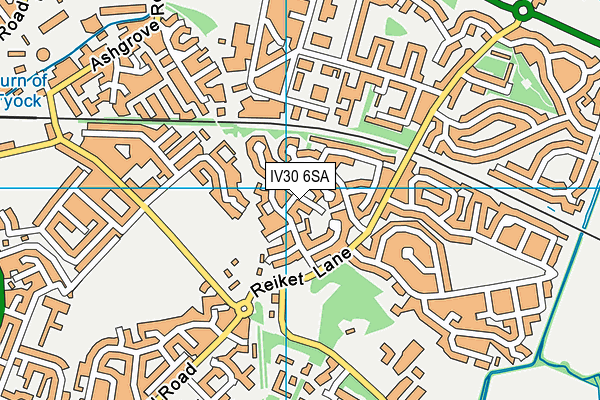 IV30 6SA map - OS VectorMap District (Ordnance Survey)
