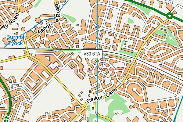 IV30 6TA map - OS VectorMap District (Ordnance Survey)
