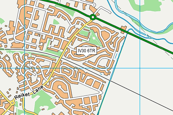 IV30 6TR map - OS VectorMap District (Ordnance Survey)