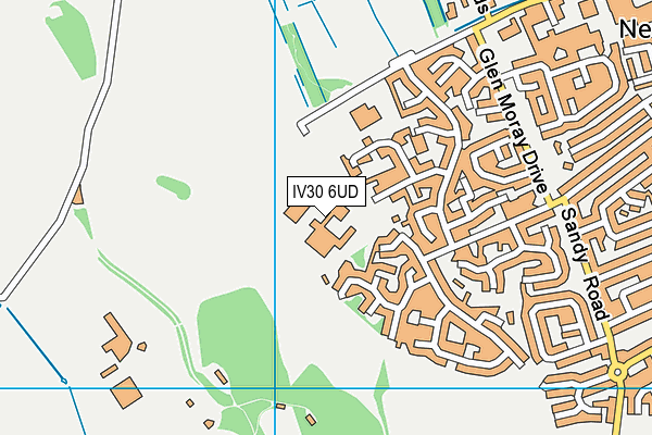 IV30 6UD map - OS VectorMap District (Ordnance Survey)