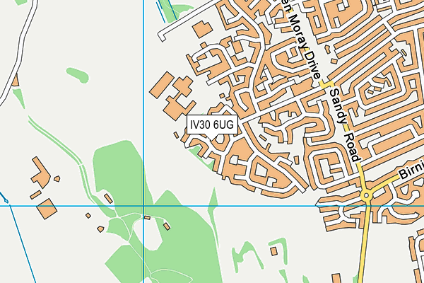 IV30 6UG map - OS VectorMap District (Ordnance Survey)
