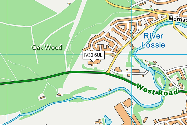 IV30 6UL map - OS VectorMap District (Ordnance Survey)